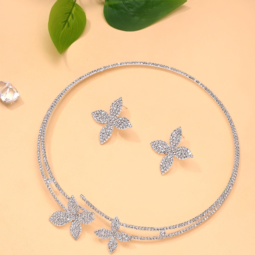 Women's High-grade Sparkling Rhinestone Fashion Banquet Formal Earrings