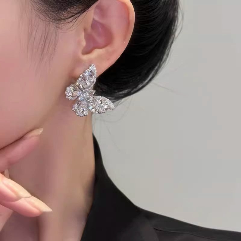 Women's Super Fairy Zircon Butterfly Trendy Korean Style Ear Clip