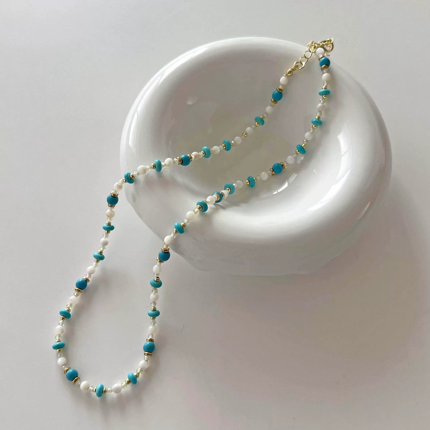 Dopamine Colorful Daisy Flower Pearl Female Summer Necklace