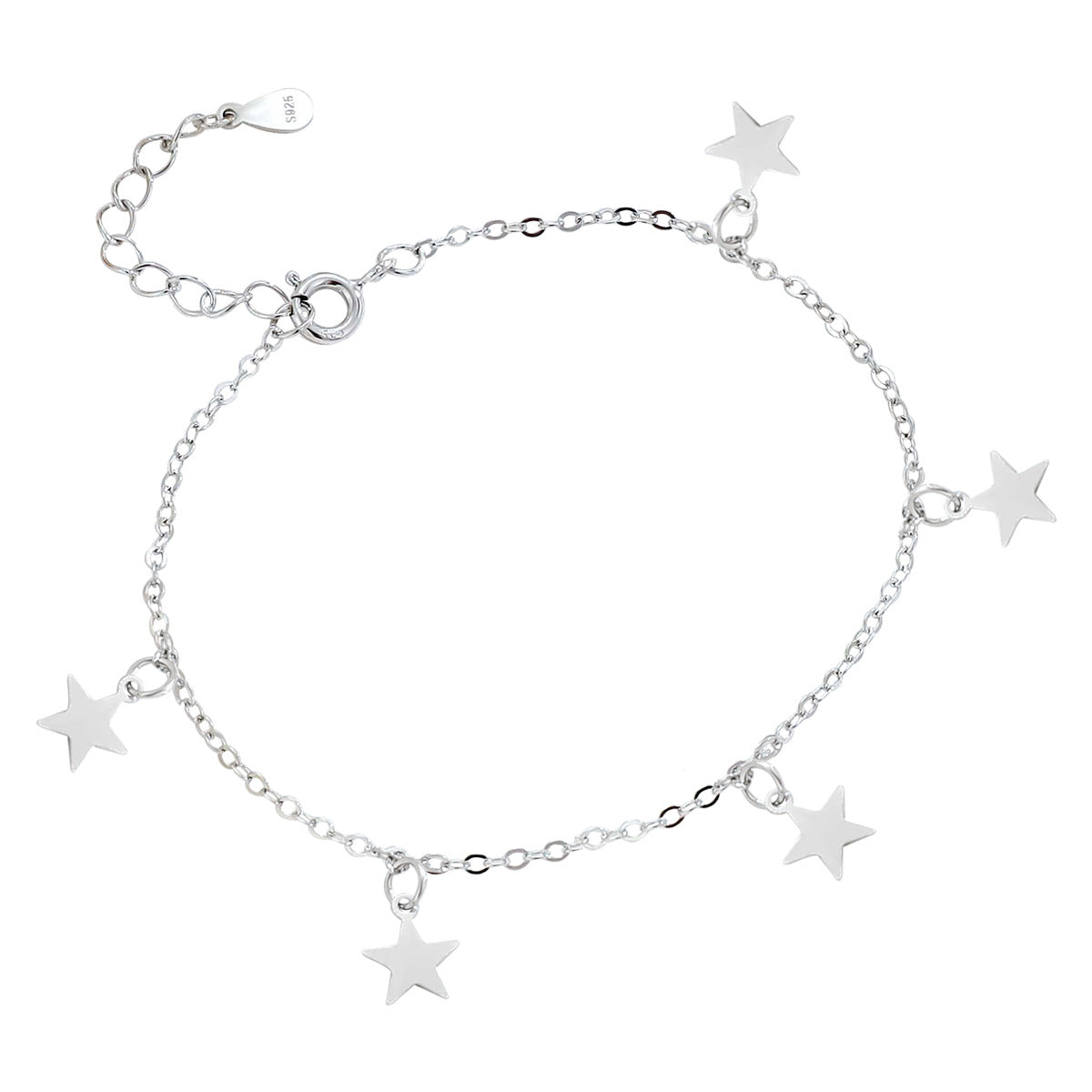 Bracelets en argent Sterling pour femmes, ornements simples et doux de haute qualité