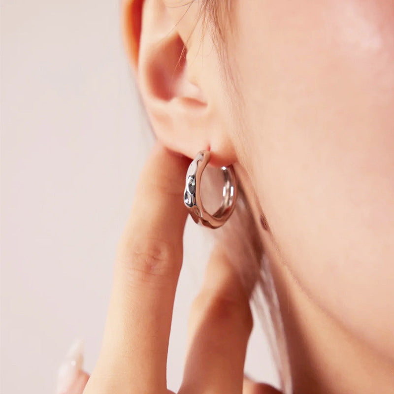 Luxury Geometric Clip Design High Sense Graceful Rings