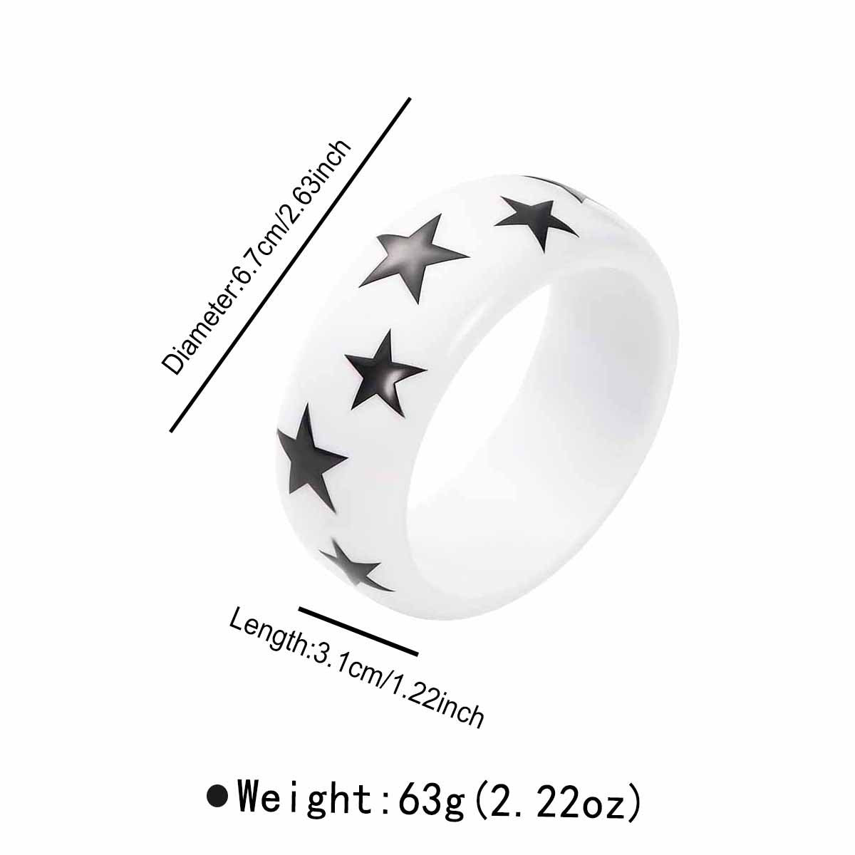 Fashion Exaggerated Geometry Irregular Resin Beaded Bracelet