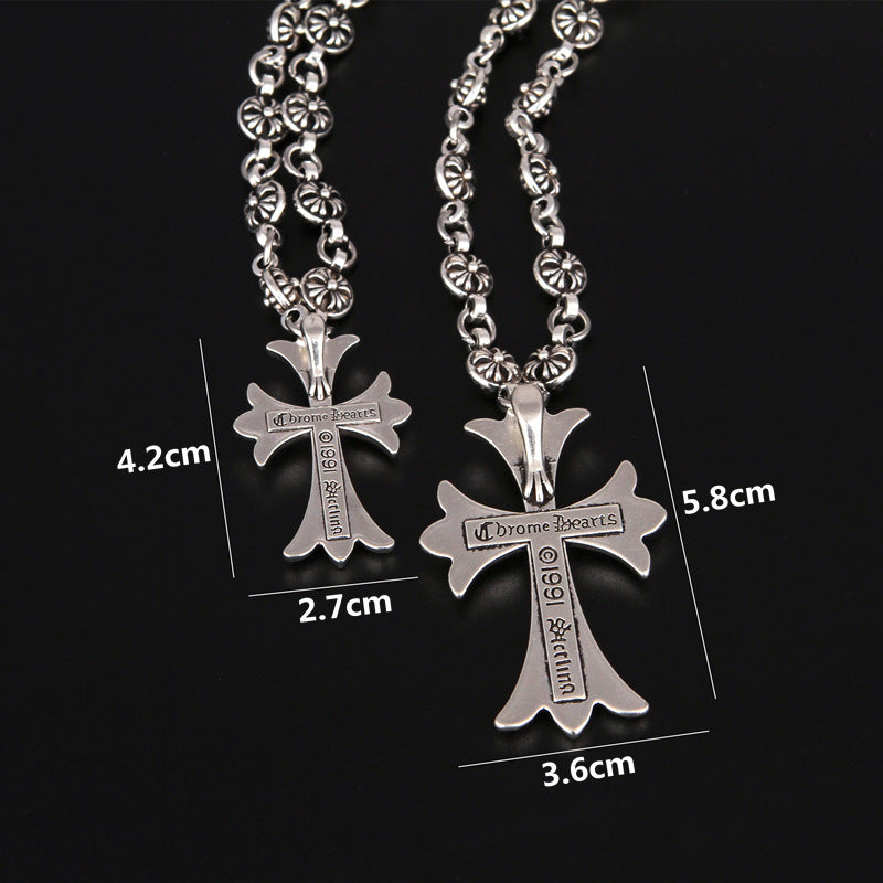 Fashion Cross Handmade Chain Valentine's Day Gift Vintage Imitation Necklace