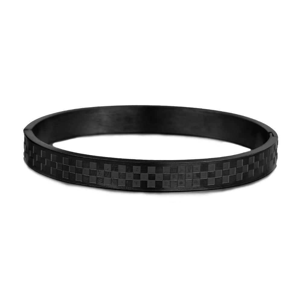 Men's Titanium Steel Personalized Open Fashion Stainless Bracelets