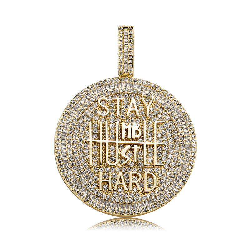 Men's Full Zircon Hip Hop Pendant For Necklaces