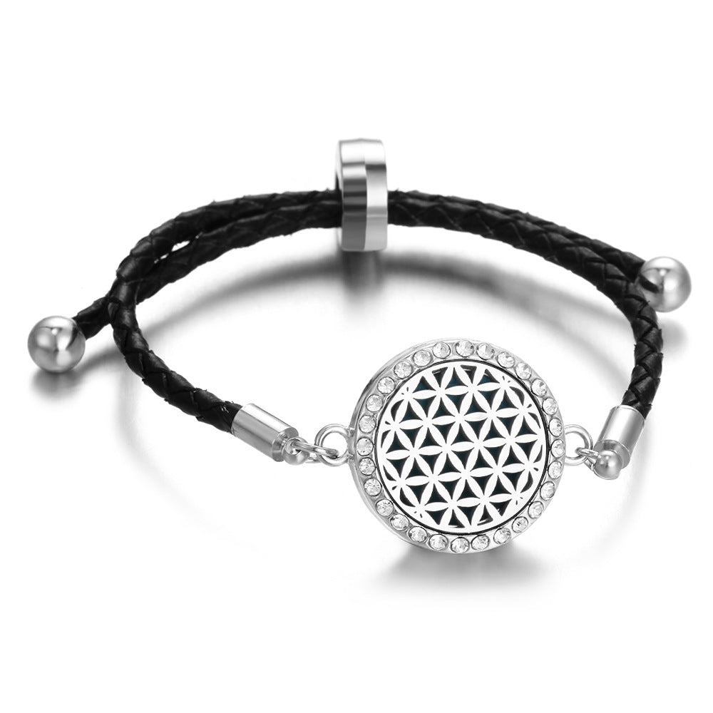 Leather Thread Perfume Diffuser Summer Braid Bracelet