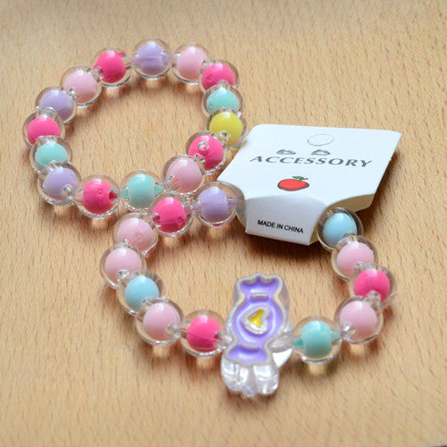 Children's Candy Princess Jelly Color Beaded Cute Bracelets