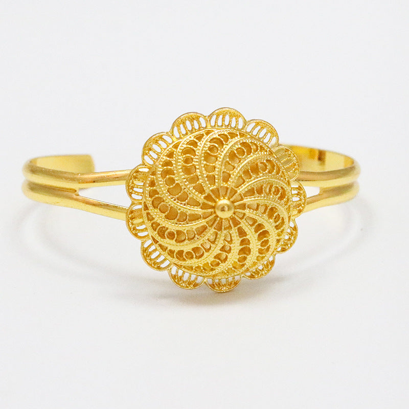 Classic Gold-plated Ethiopian Fashion Big Size Jewelry Set