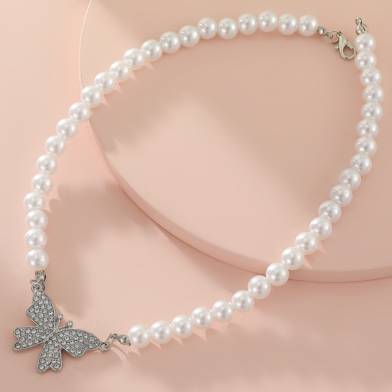 Butterfly Pearl Design Simple And Stylish Personality Necklaces