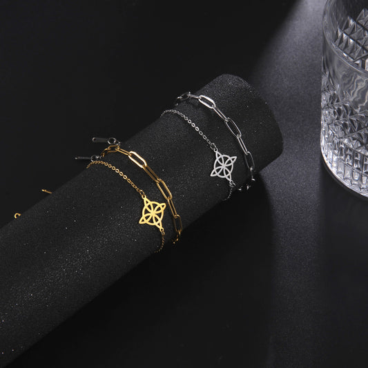 Style Witch Knot Pendant Material Stainless Bracelets