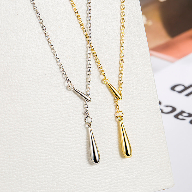 Women's Drop Fashionable Korean Elegant Simple Cold Necklaces