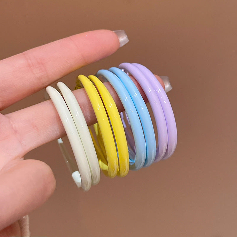 Women's Big Ear Summer Seaside Vacation Style Hoop Light Luxury Temperament Stud Earrings
