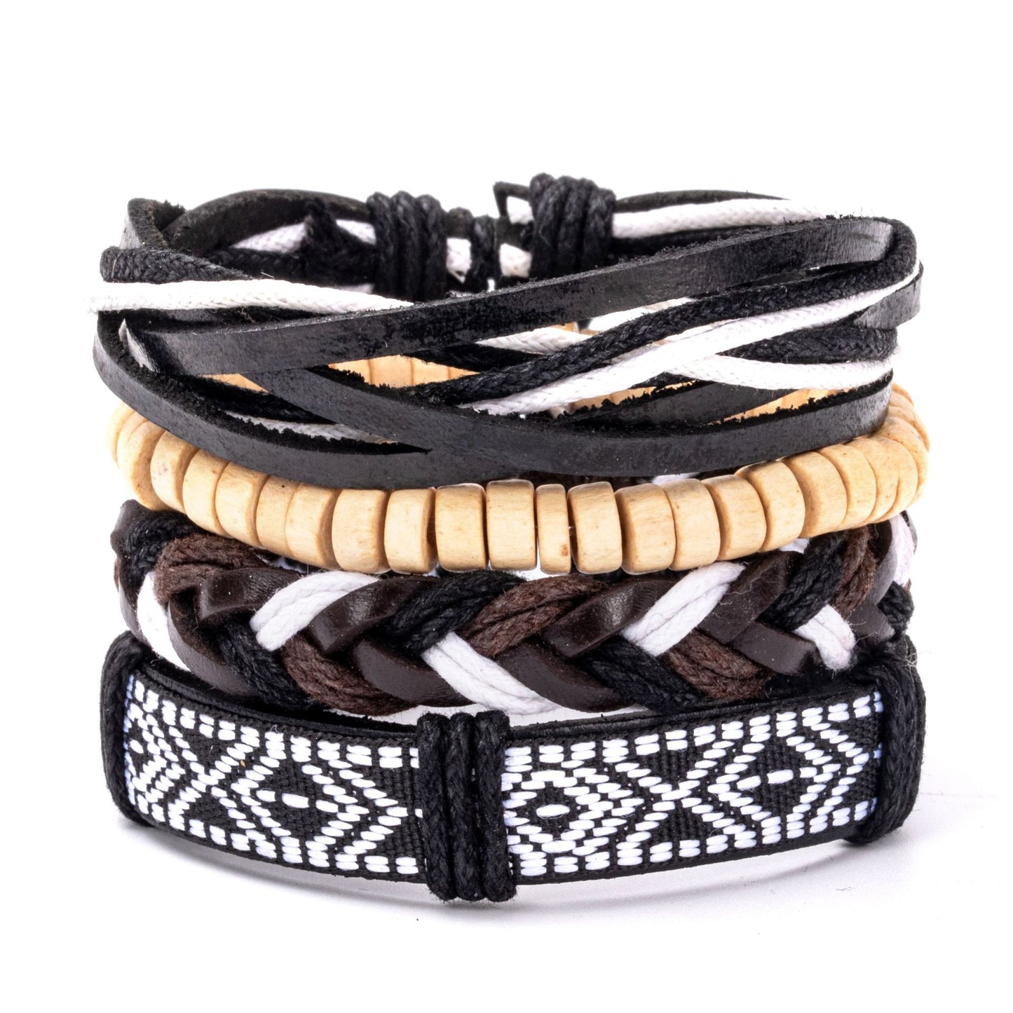 Women's Bohemian Style Ethnic Colorful Beaded Woven Bracelets