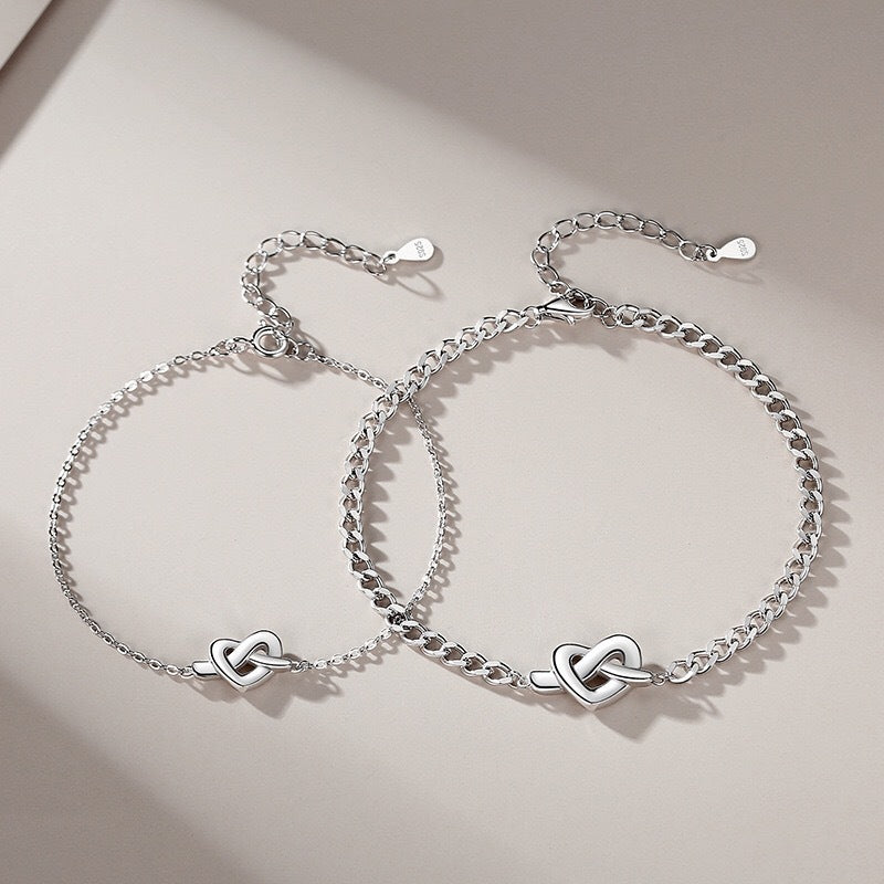 Women's & Men's Knot Couple Pair Of Cold Wind Interwoven Love Simple Niche Bracelet