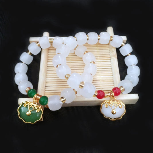 Longevity Lock Jade Safety Girlfriends Female Gift Live Bracelet