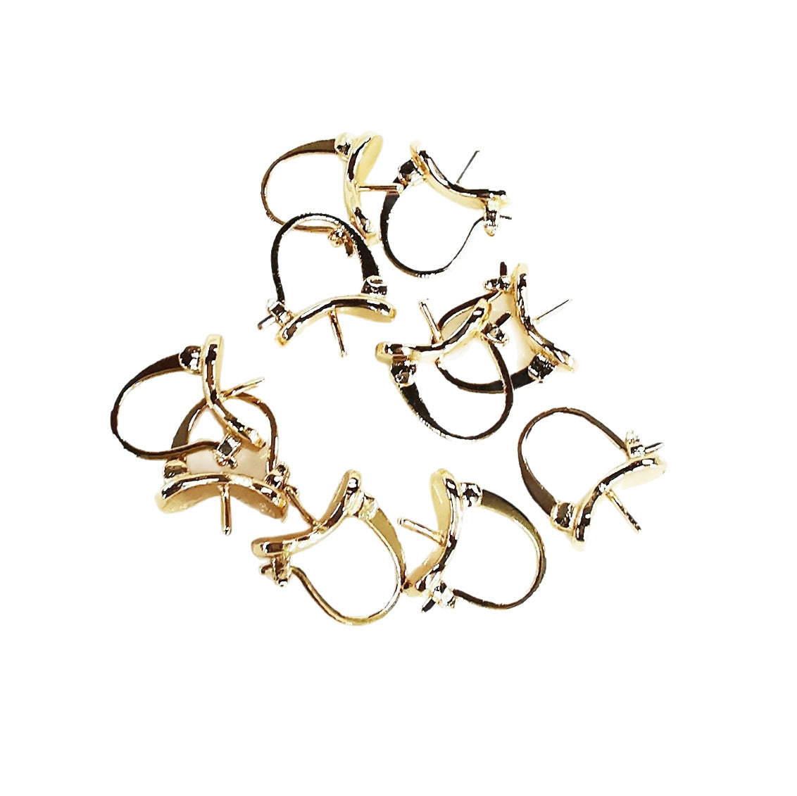 Popular Pearl Jade Beeswax Eardrop Frame Earrings
