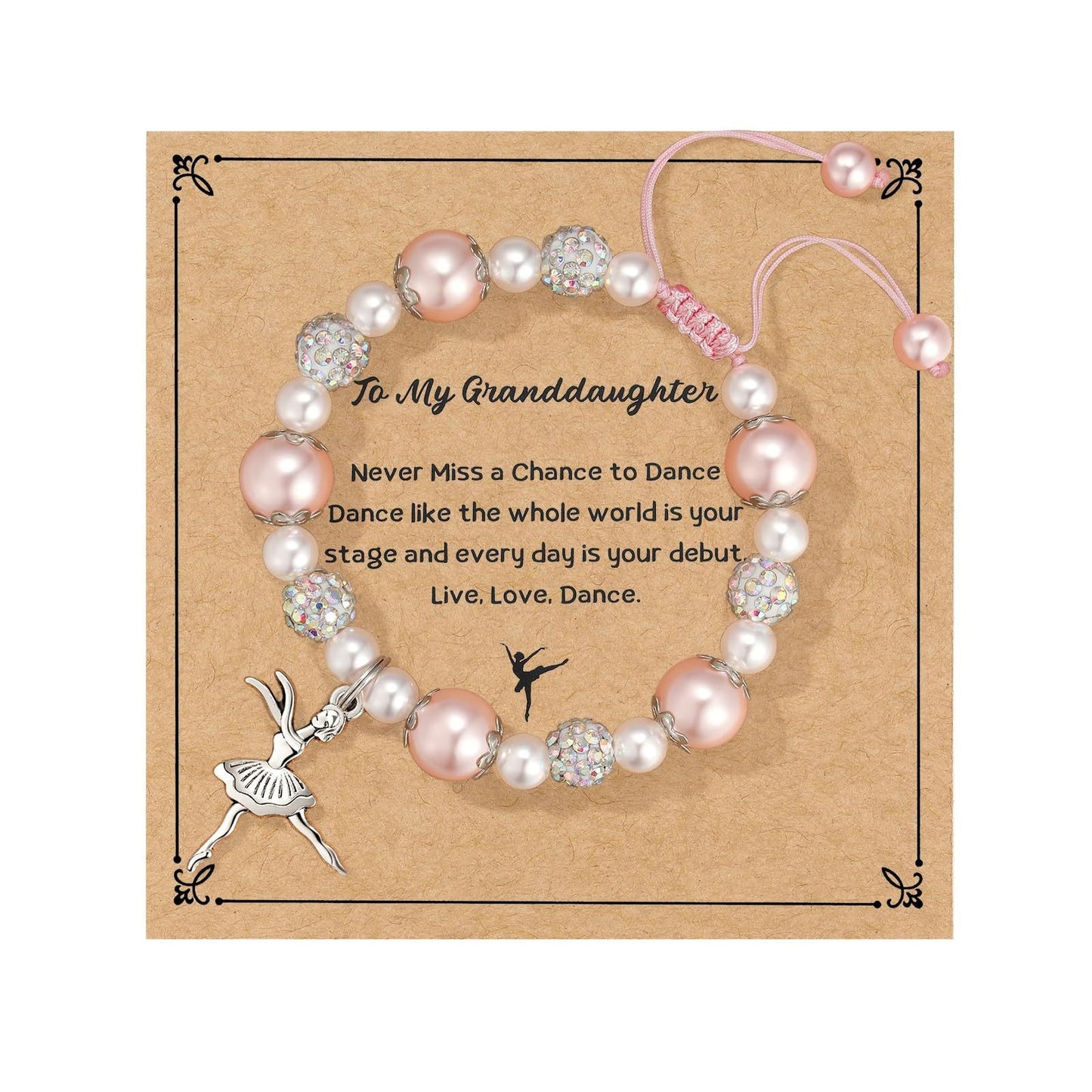 Imitation Pearl Love Woven Little Easter Bracelet
