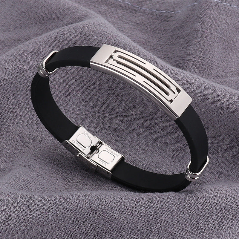 Ornament Silicone Stainless Steel Creative Fashion Bracelets