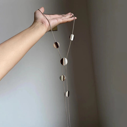 Women's Long Geometric High-grade Light Luxury Minority Personality Elegant Sweater Chain Necklaces