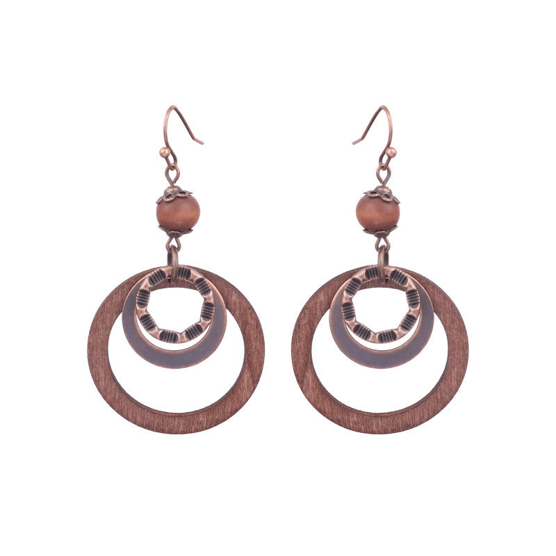 Women's Style Geometric For Dignified Hollow Lady Earrings