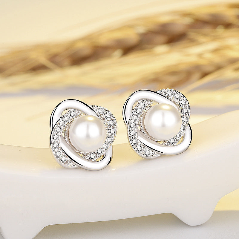 Female Temperament Korean Style Siering Ear Clip Earrings