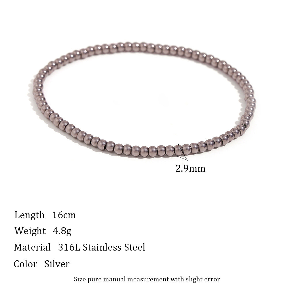 Ornament Niche Retro Stainless Steel Plated Bracelets