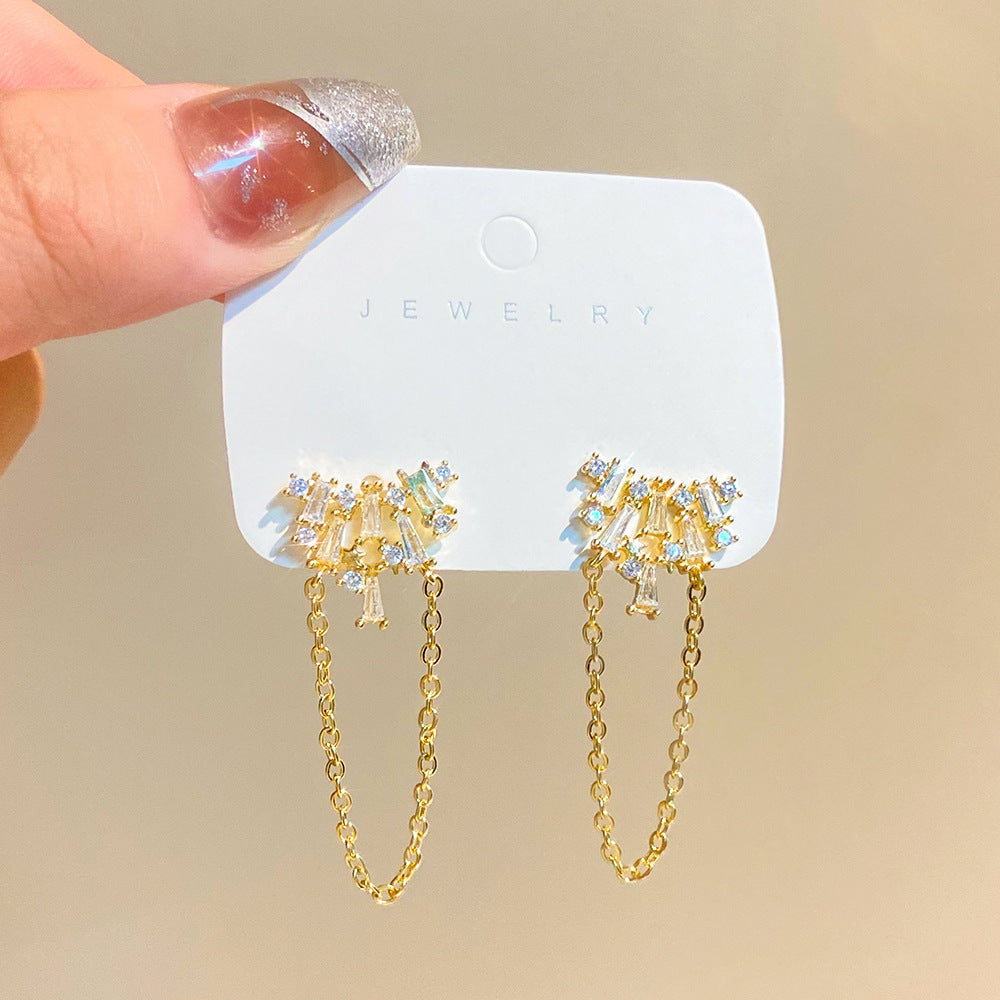 Women's Long Fringe Fashionable High-grade Design Sense Exaggerating Unique Earrings