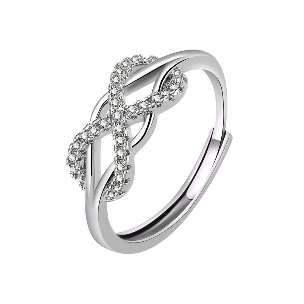 Shape Female Fashion Trendy Personality Diamond Rings