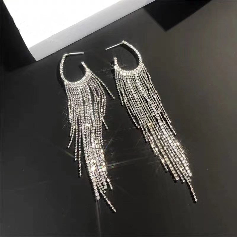 Needle Trendy Female Irregular Real Gold Earrings