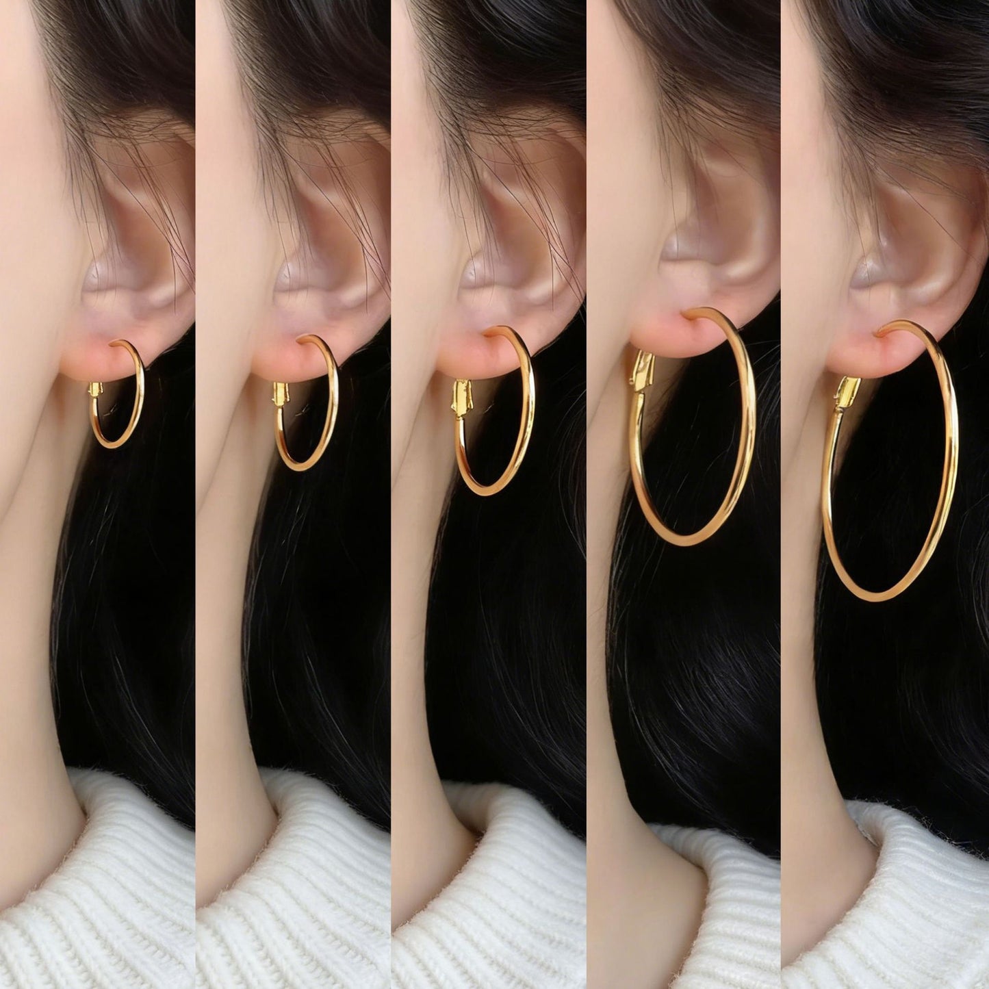 Classic Simple Large Light Luxury Personality Fashion Earrings