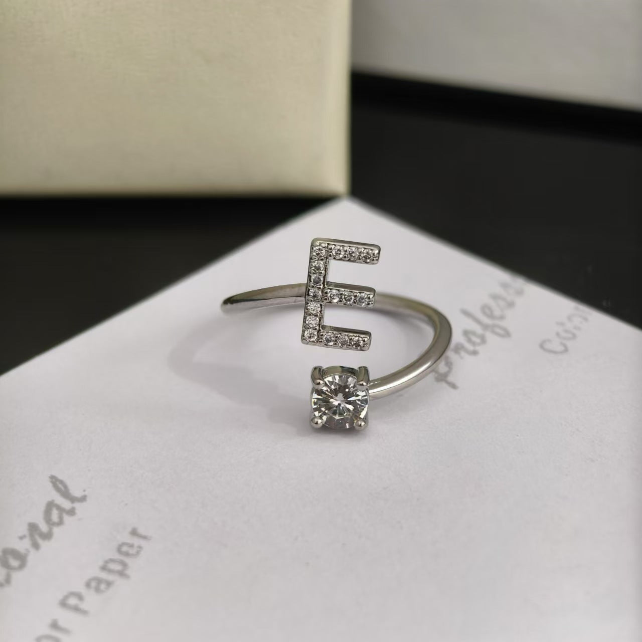 Open Female Your Name My Last English Personality Ring