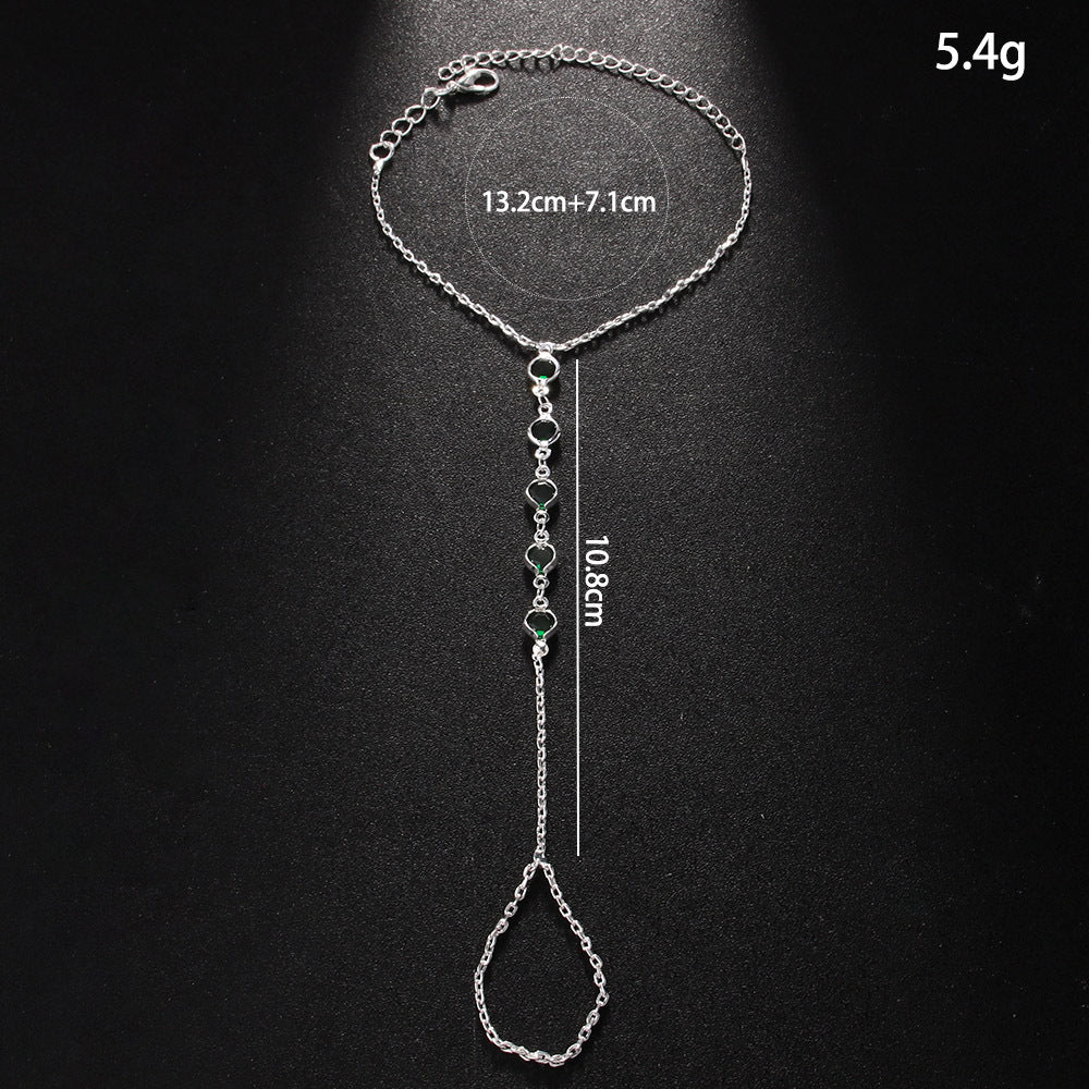 Unique Design Finger Chain Integrated High-grade Bracelet