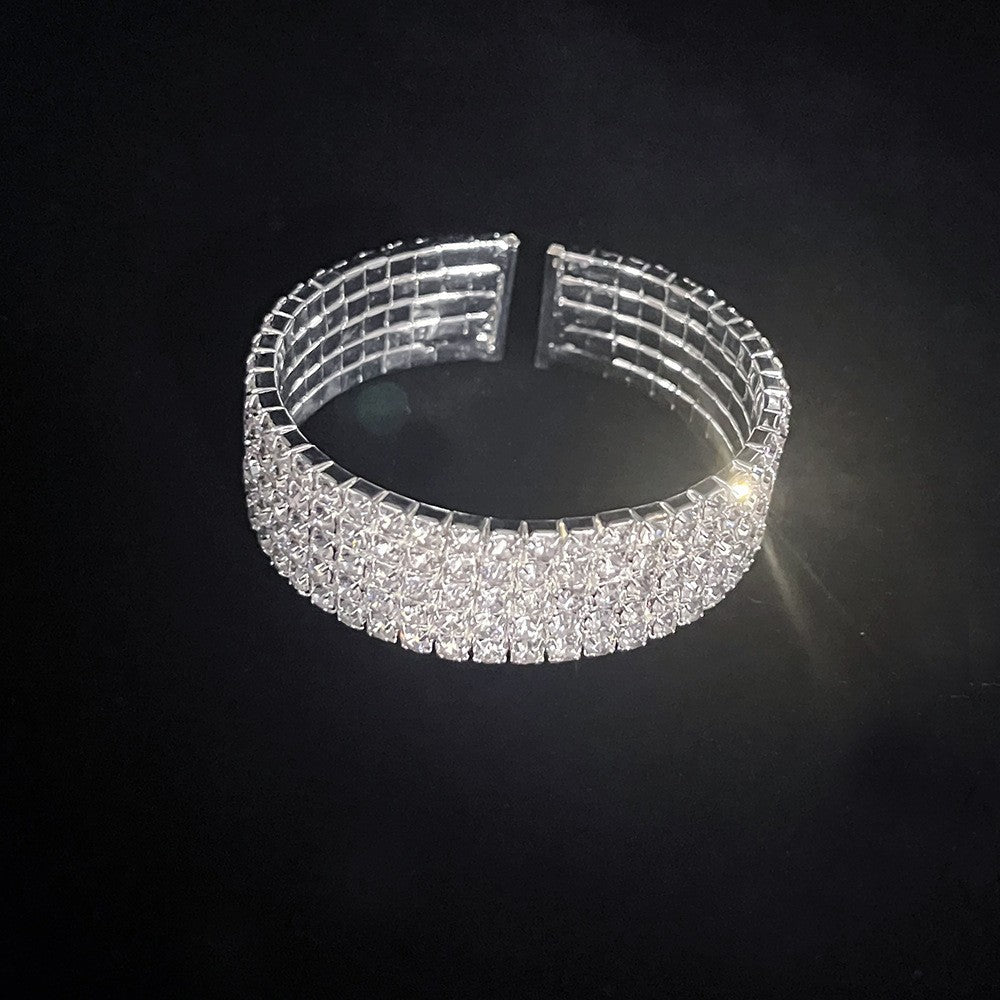Brilliant Rhinestones Zircon Angels Cry Water Rings