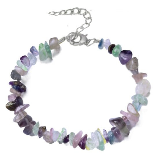 Natural Crystal Agate Gravel Stone Irregular Bracelets