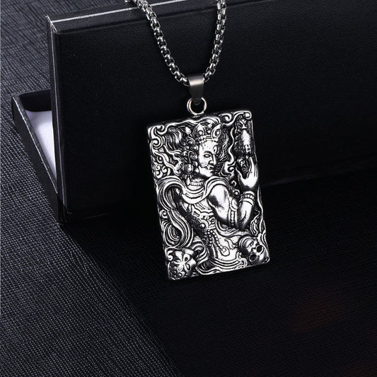 Style Totem Carving Pendant High-grade Stainless Necklaces