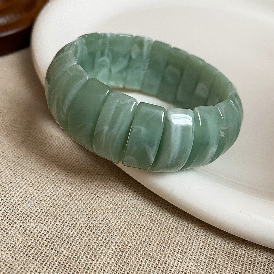 Irregular Resin Mori Style Simple Commute Light Bracelets