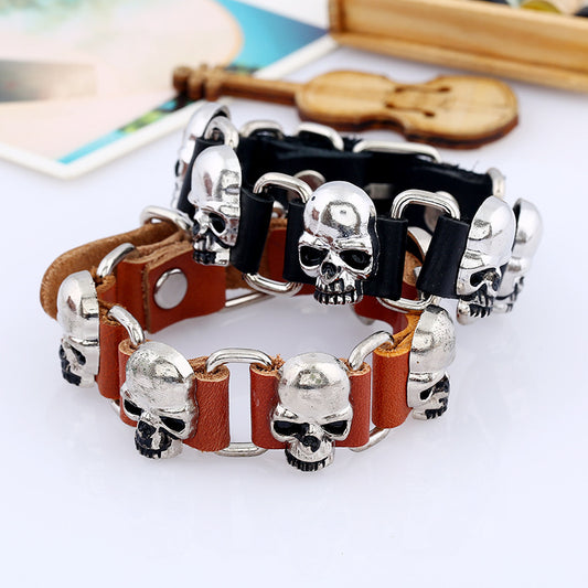 Ornament Personality Trend Punk Cattle Leather Bracelets