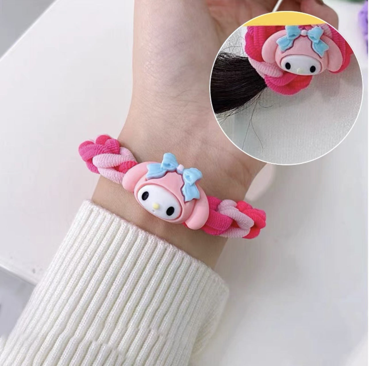 Handmade Woven Clow Rubber Band Cartoon Bracelets