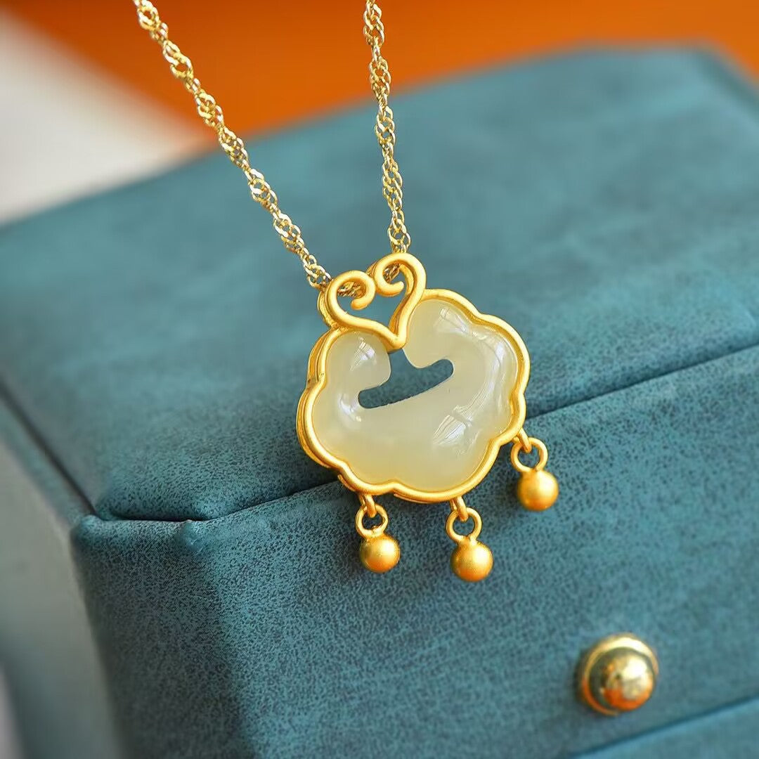Lock Chinese Style Of Good Light Luxury Small Necklace
