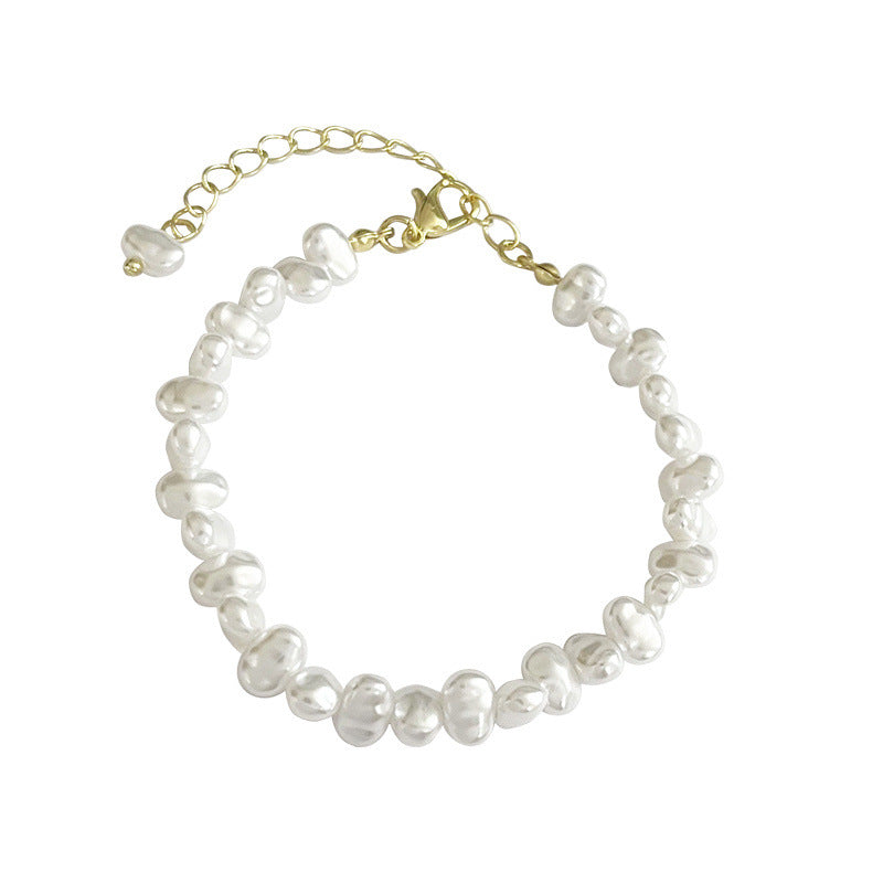 French Irregular Shaped Pearl Female Summer Niche Bracelets