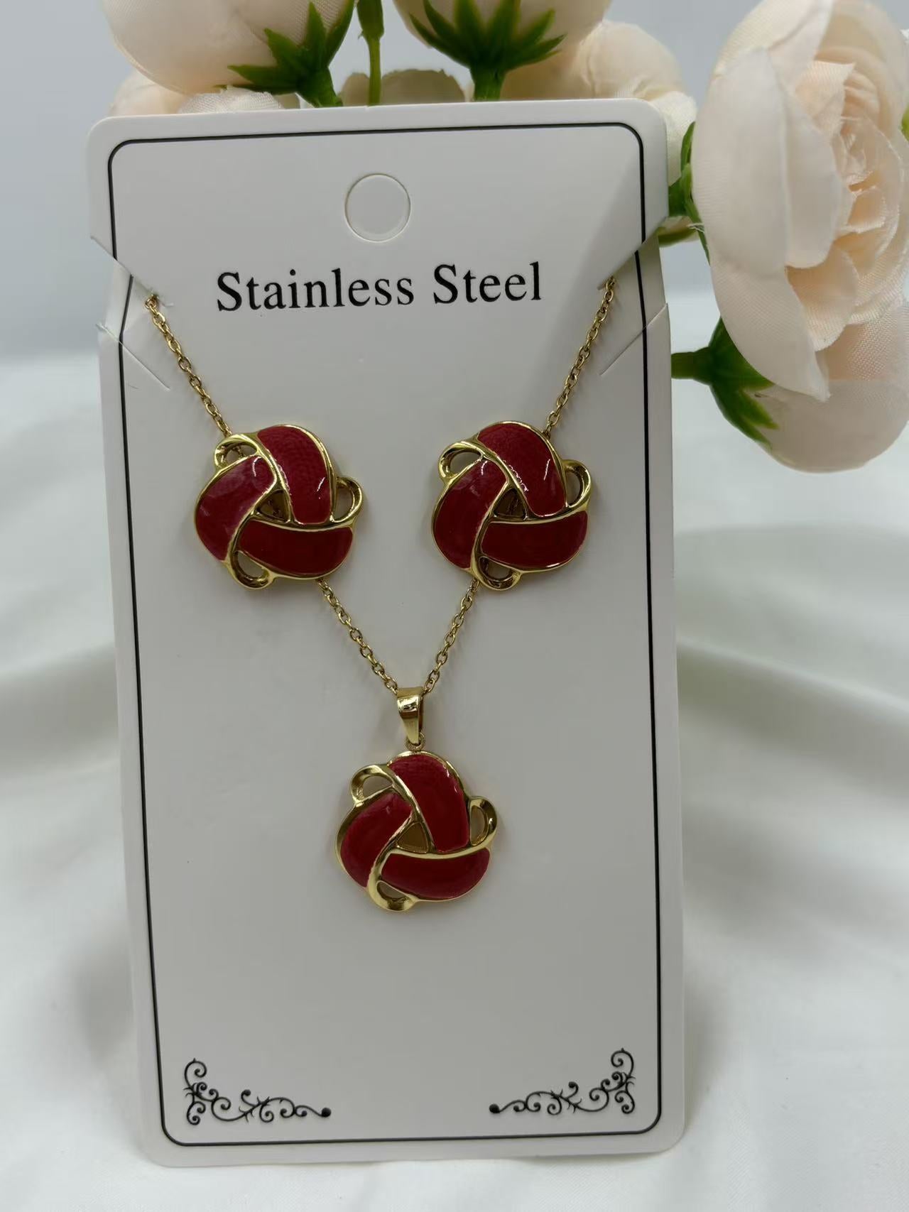 Women's Oil Dripping Flower Stainless Steel Gold Plating Elegant Rings