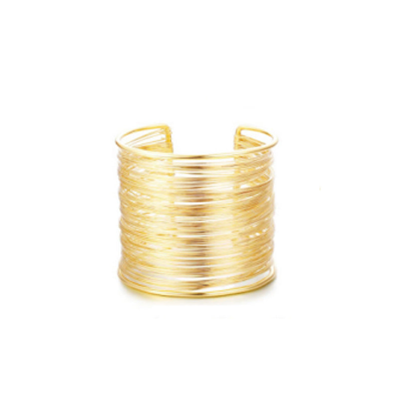 Metal Armband Glossy Exaggerated Collar Neck Bracelet