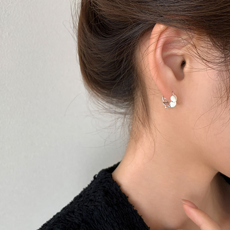 Women's Sier-plated Elegant Niche High-grade Light Luxury Earrings