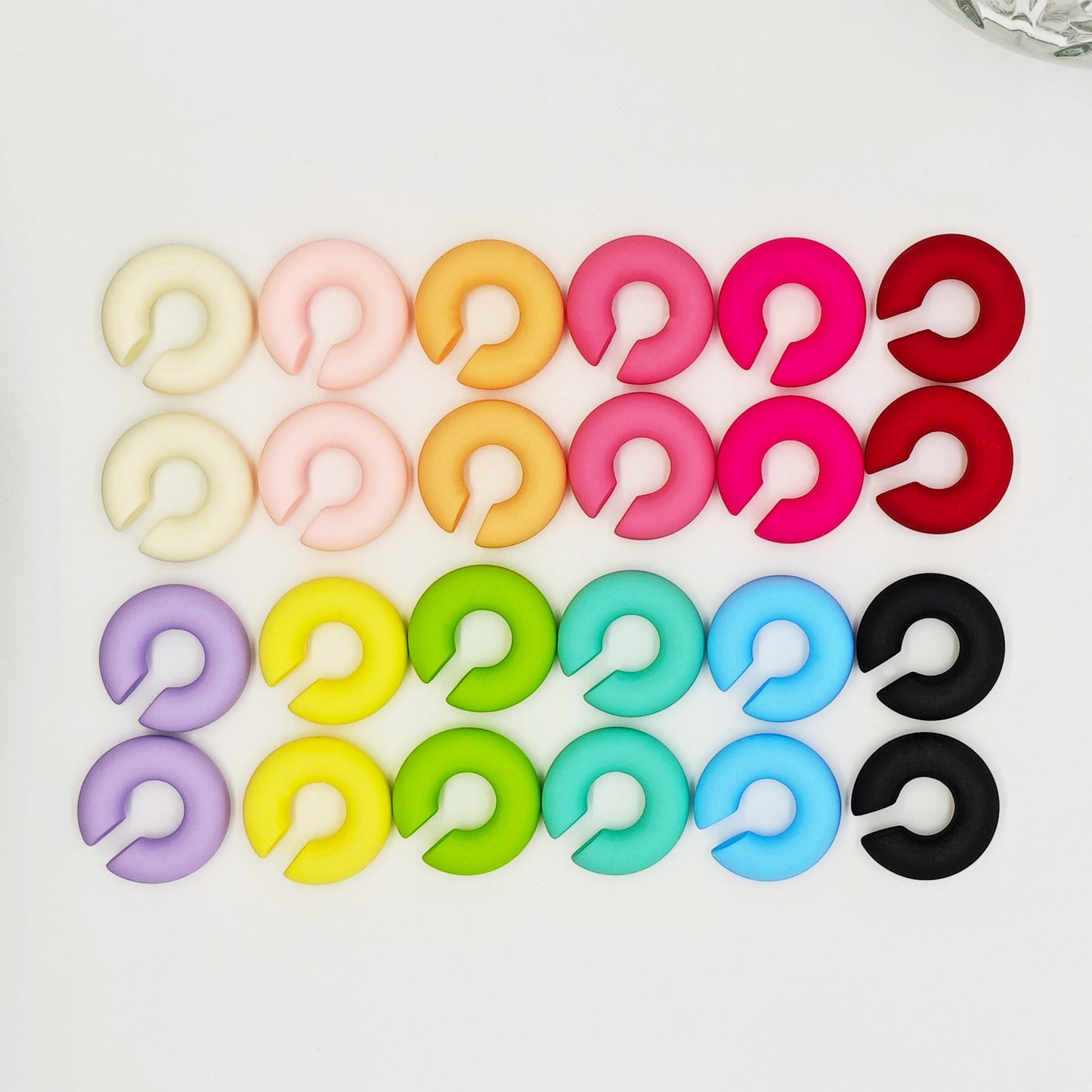 Acrylic Candy Color Matte Simple Design Ear Clip