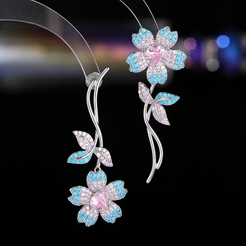 Creative Design Light Luxury High-grade Asymmetric Earrings