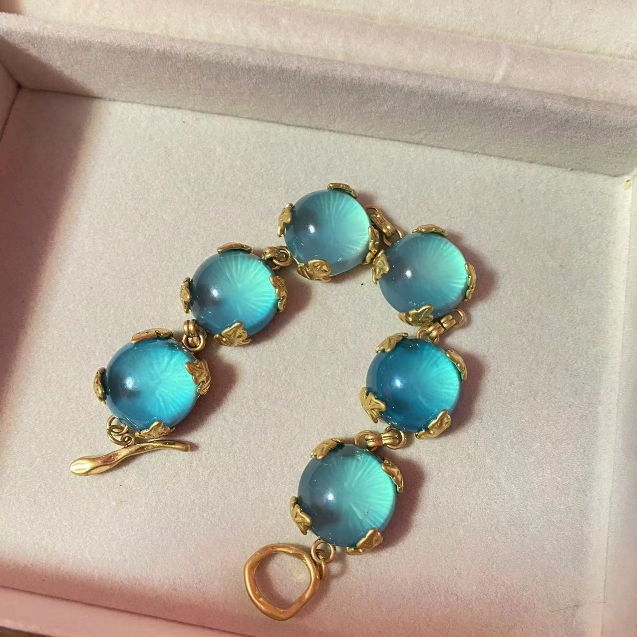 Ear Western Court Glaze Retro Temperamental Jewelry Set