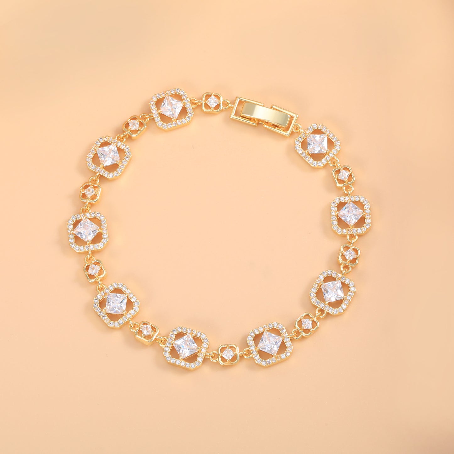 Super Flash Color Zircon Light Luxury Temperament High Bracelets