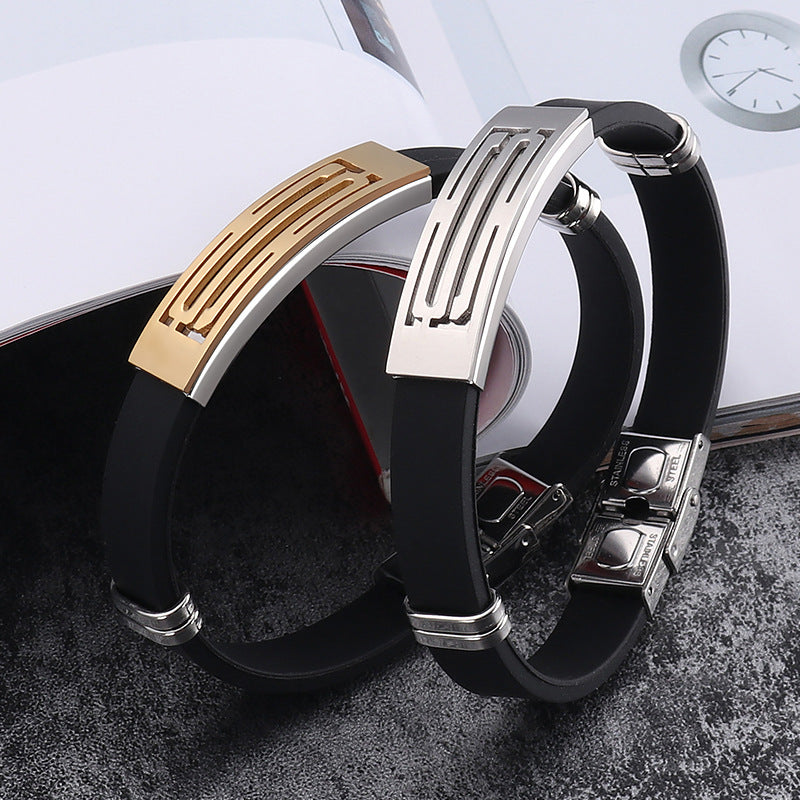 Ornament Silicone Stainless Steel Creative Fashion Bracelets