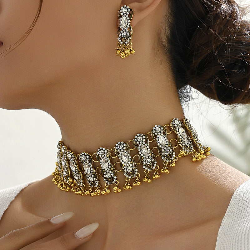 Indian Ethnic Style Vintage Gemstone Beads 2 Necklaces