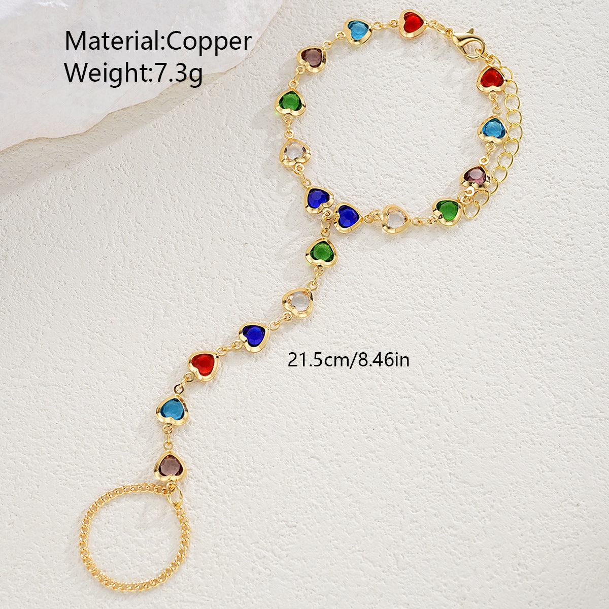 Chain Female Simple Finger Integrated Fashion Bracelet